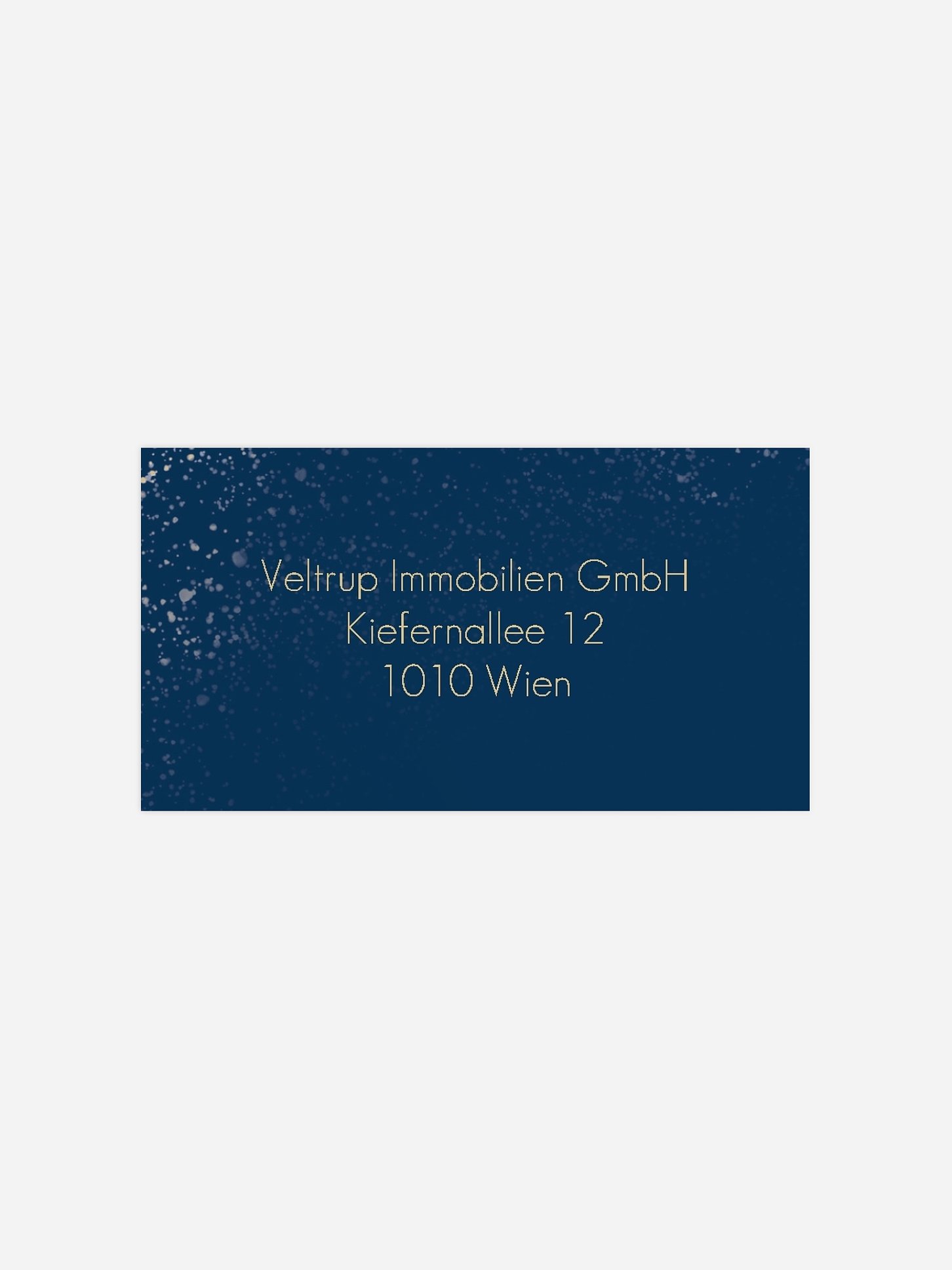 Empfängeraufkleber geschäftl. Weihnachten Sternenstaub