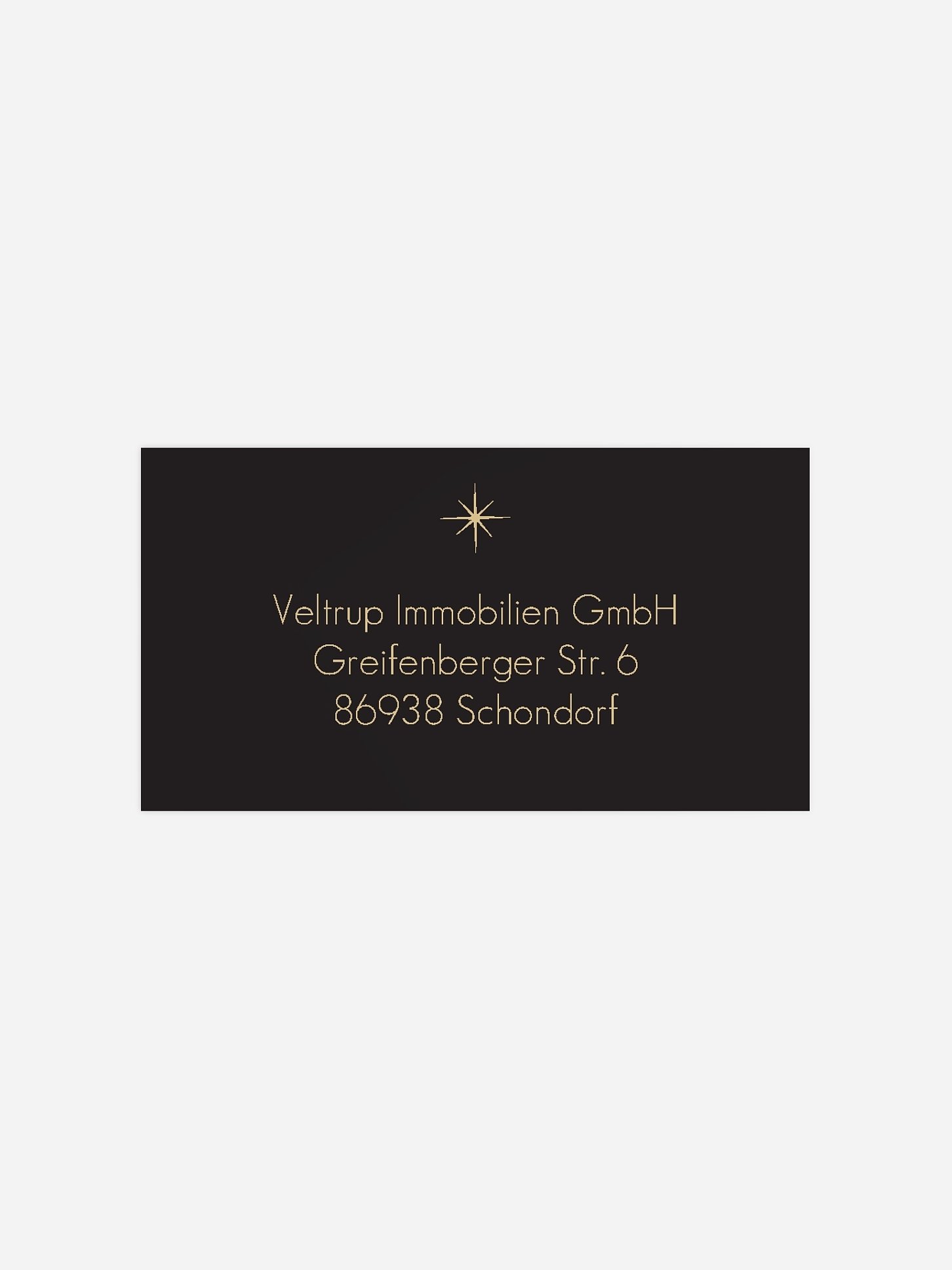 Empfängeraufkleber geschäftl. Weihnachten Sparkling Christmas