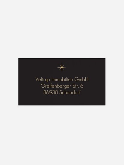 Empfängeraufkleber geschäftl. Weihnachten Sparkling Christmas