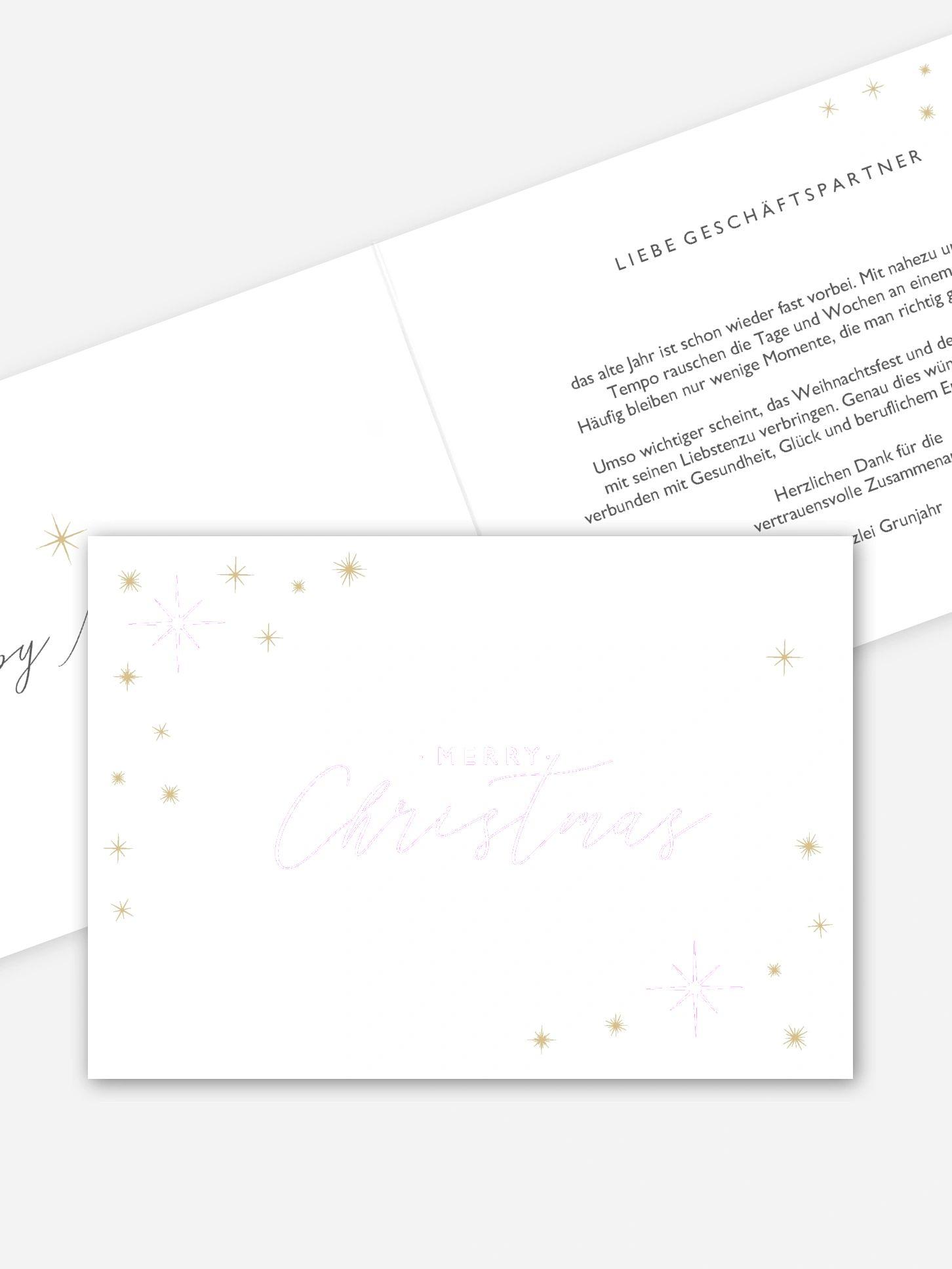 Premium-Weihnachtskarte Sparkling Christmas