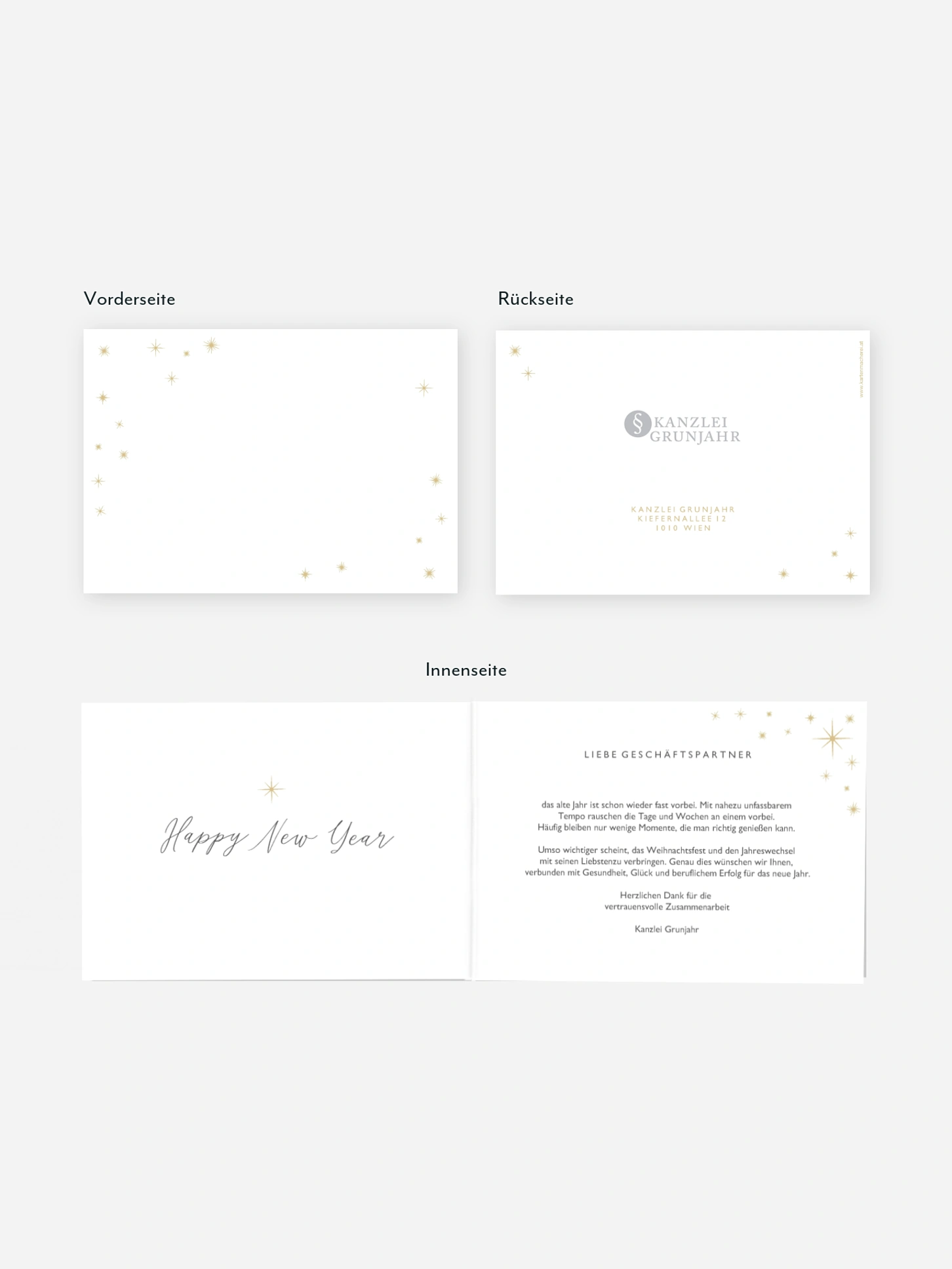 Premium-Weihnachtskarte Sparkling Christmas