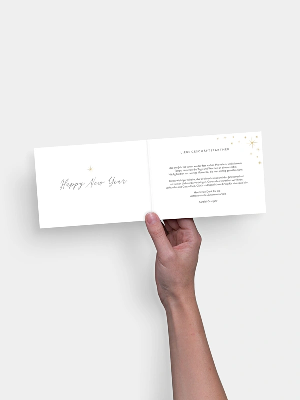 Premium-Weihnachtskarte Sparkling Christmas
