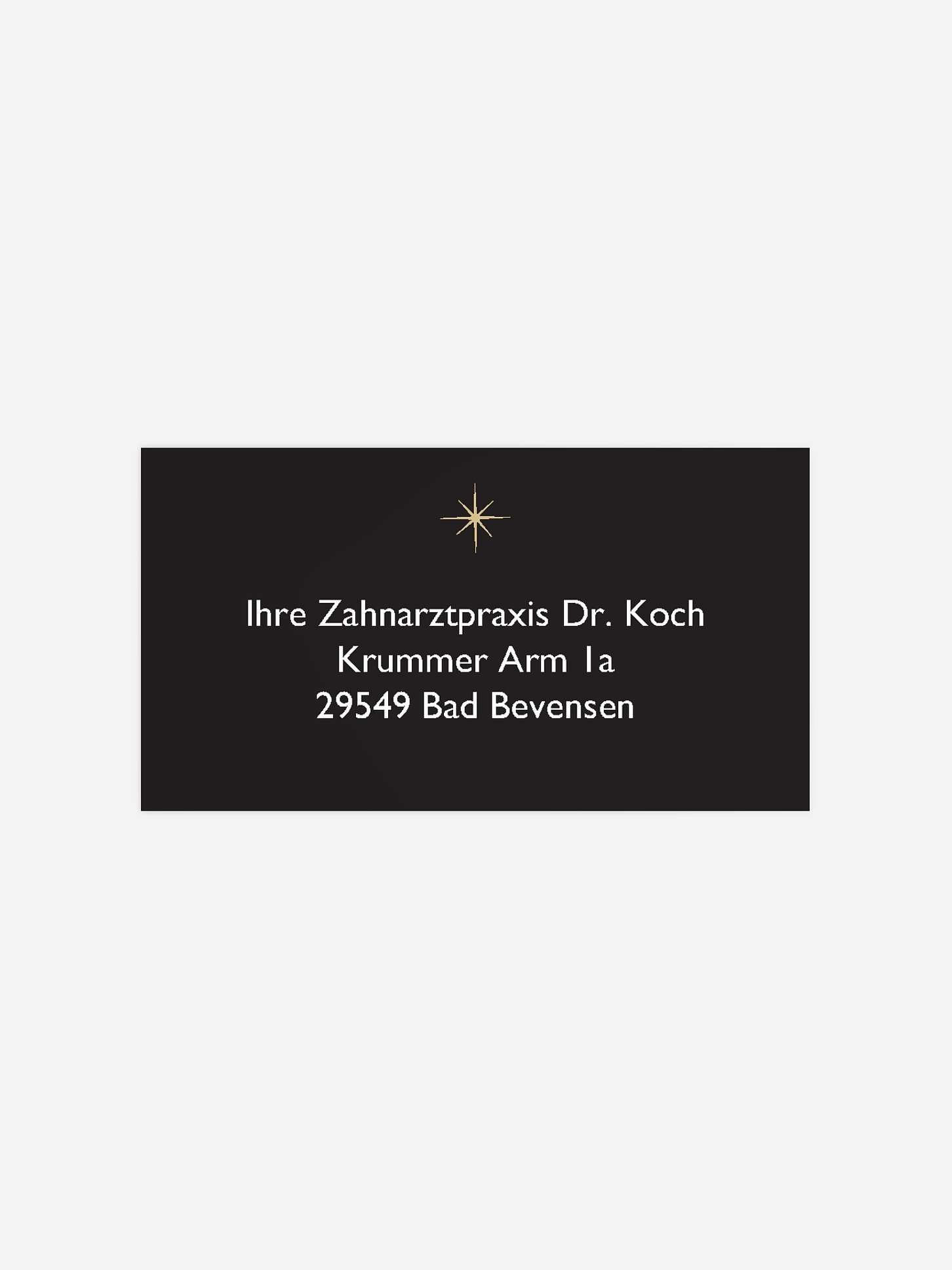 Empfängeraufkleber geschäftl. Weihnachten New Year's Wishes