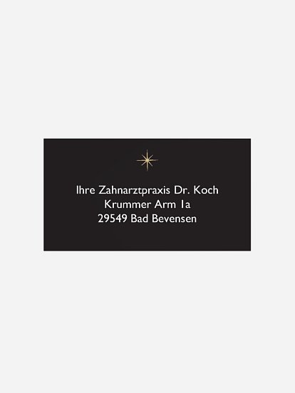 Empfängeraufkleber geschäftl. Weihnachten New Year's Wishes