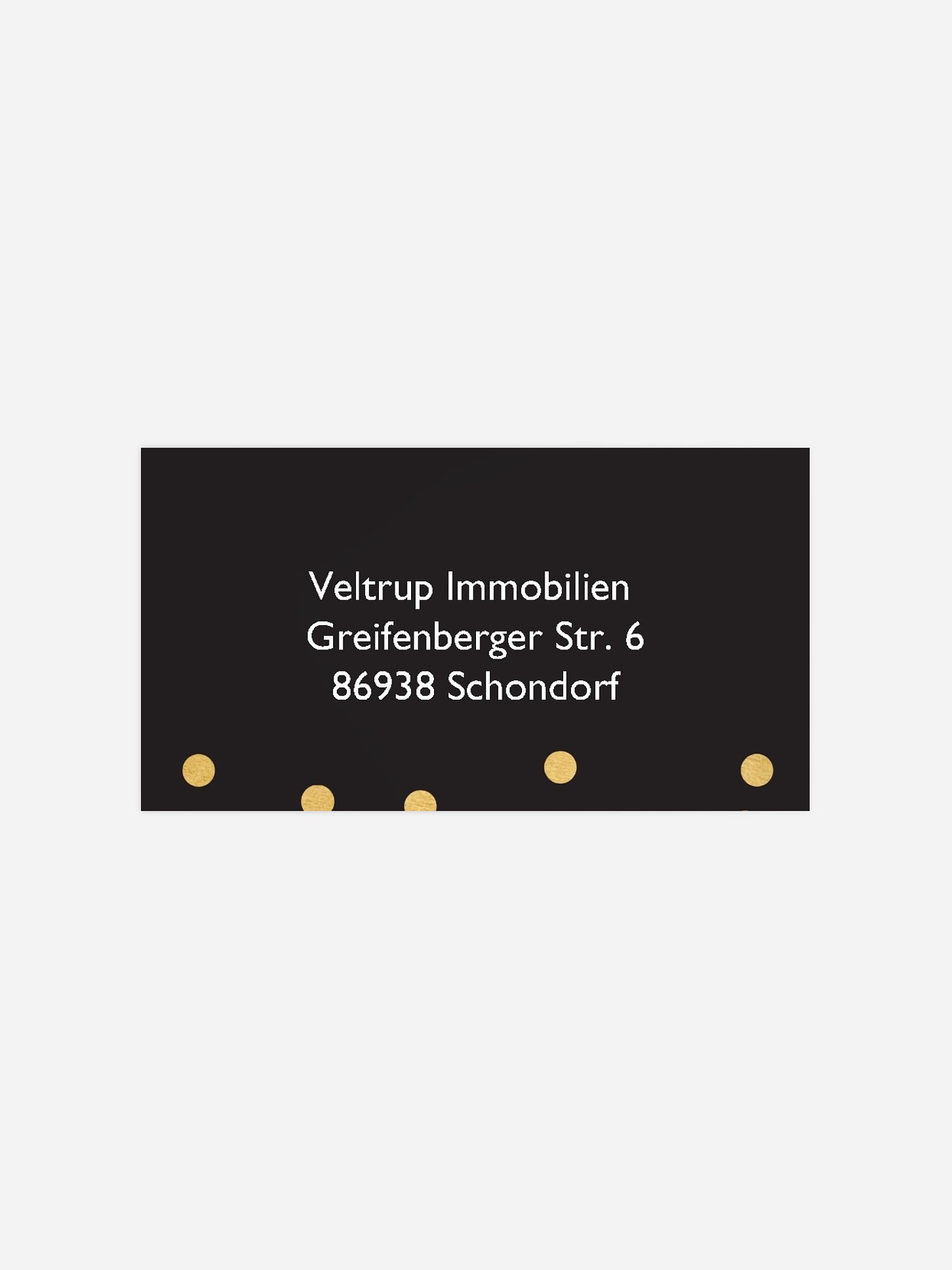 Empfängeraufkleber geschäftl. Weihnachten Golden Sparkles