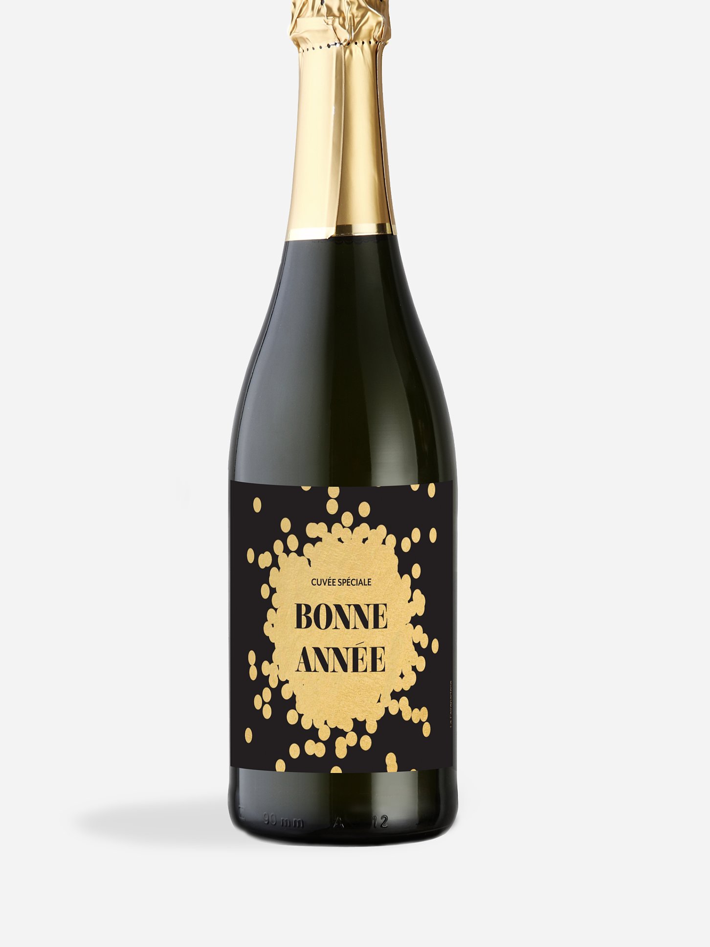 Étiquette pour bouteille Golden Sparkles
