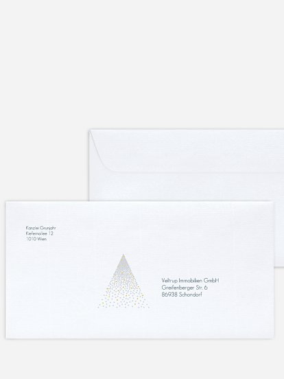 Bedruckte Umschläge geschäftl. Weihnachten Winter Wonderland