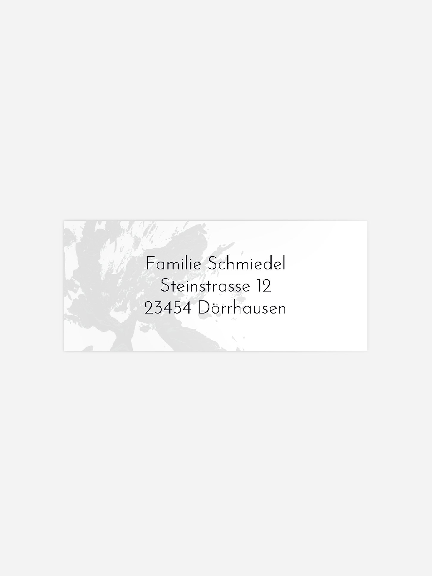 Absenderaufkleber Trauer Ewige Liebe