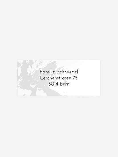 Absenderaufkleber Trauer Ewige Liebe