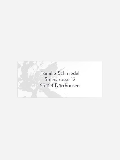 Absenderaufkleber Trauer Ewige Liebe