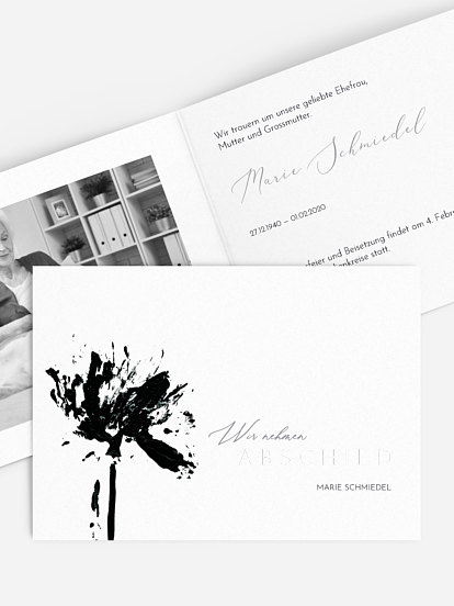 Trauerkarte Ewige Liebe