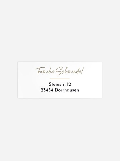 Absenderaufkleber Trauer Die Erinnerung bleibt