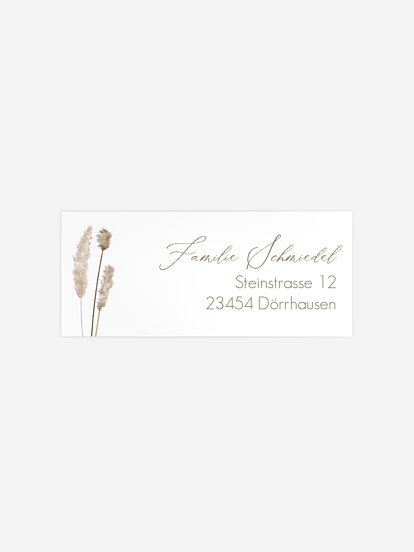 Absenderaufkleber Trauer Blumengesteck