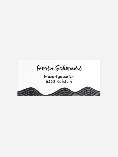 Absenderaufkleber Trauer Ozean