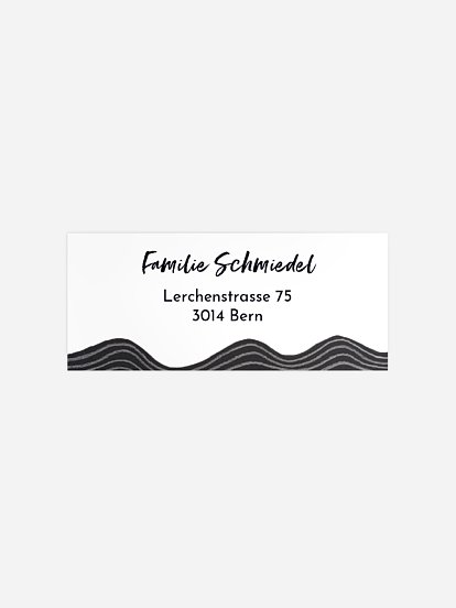 Absenderaufkleber Trauer Ozean