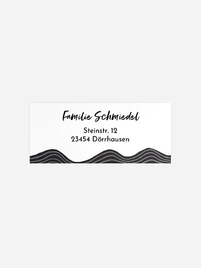 Absenderaufkleber Trauer Ozean