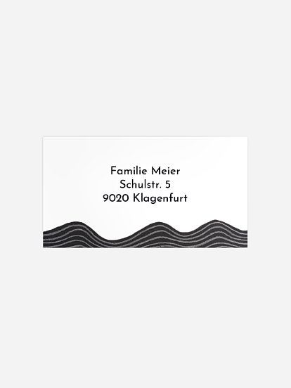 Empfängeraufkleber Trauer Ozean