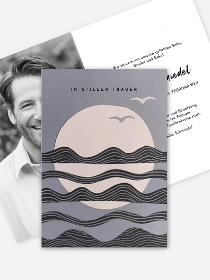 Trauerkarte Ozean