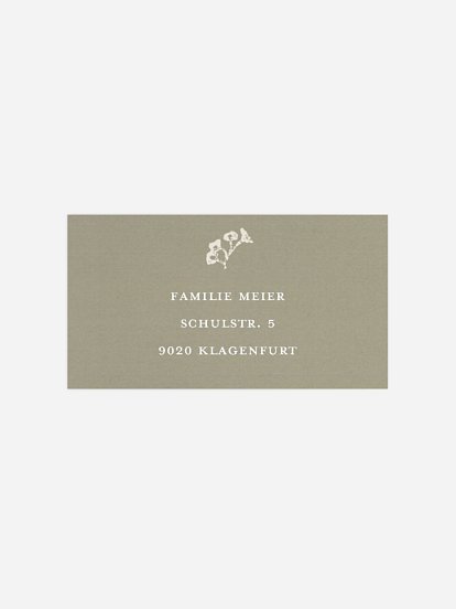 Empfängeraufkleber Trauer Leiser Abschied