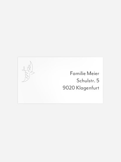 Empfängeraufkleber Trauer Frieden