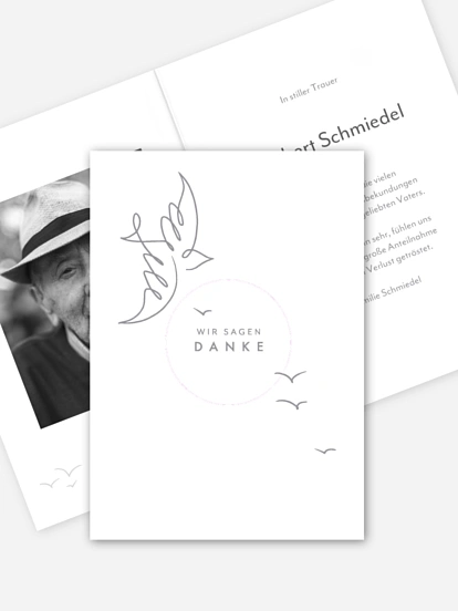 Trauerdanksagung Frieden