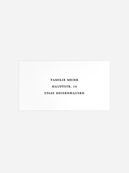 Empfängeraufkleber Trauer Friedlicher Abschied