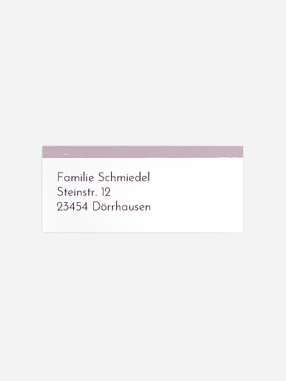 Absenderaufkleber Trauer In Ewigkeit