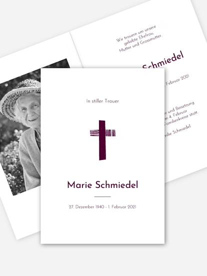 Trauerkarte In Ewigkeit