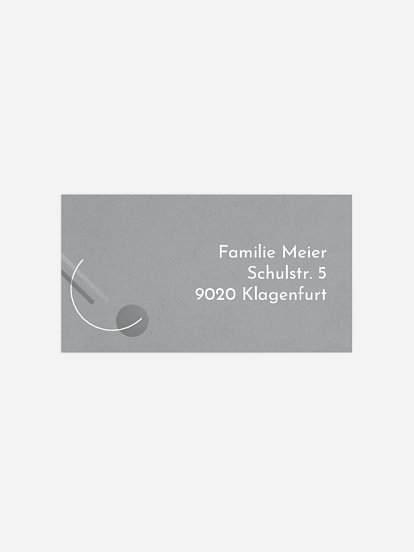 Empfängeraufkleber Trauer Gloria