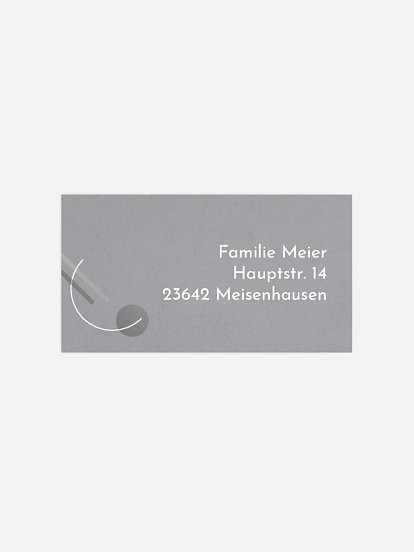 Empfängeraufkleber Trauer Gloria