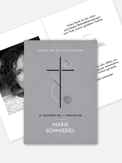 Trauerdanksagung Gloria