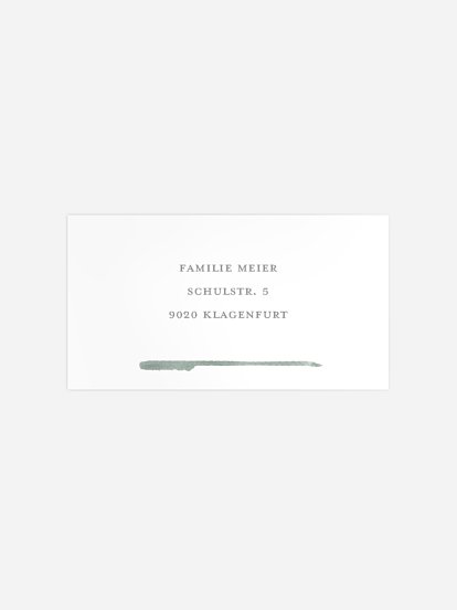 Empfängeraufkleber Trauer Aquarell Kreuz