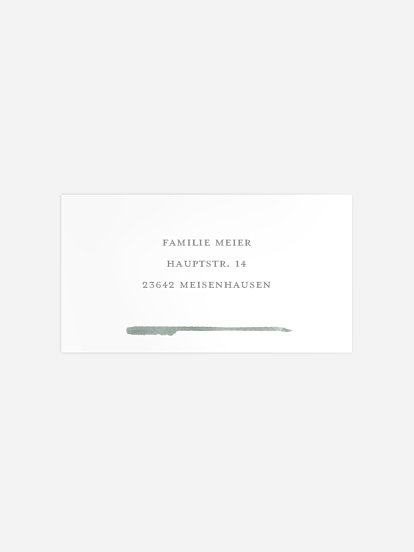 Empfängeraufkleber Trauer Aquarell Kreuz