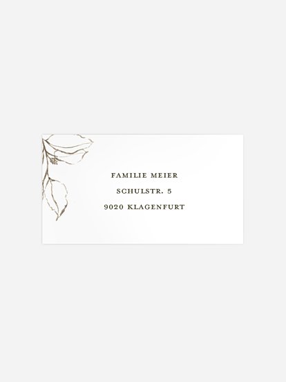 Empfängeraufkleber Trauer Finde Frieden