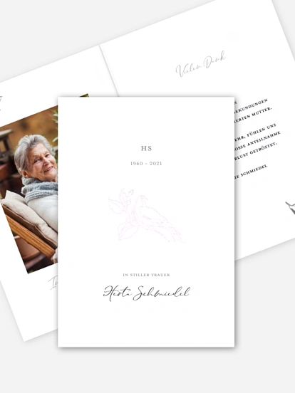 Trauerdanksagung Finde Frieden