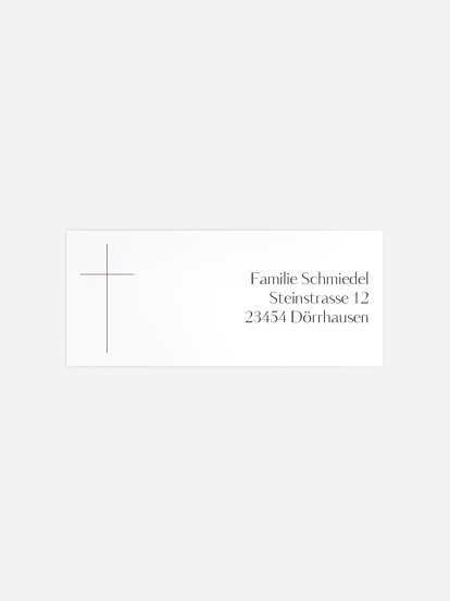 Absenderaufkleber Trauer Ewiger Tag