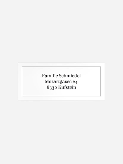 Absenderaufkleber Trauer Güte