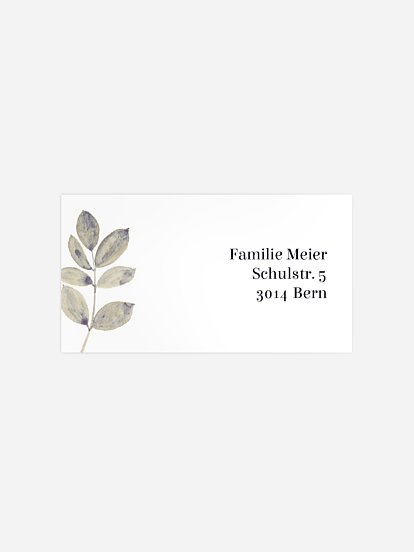 Empfängeraufkleber Trauer Güte