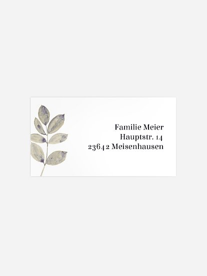 Empfängeraufkleber Trauer Güte