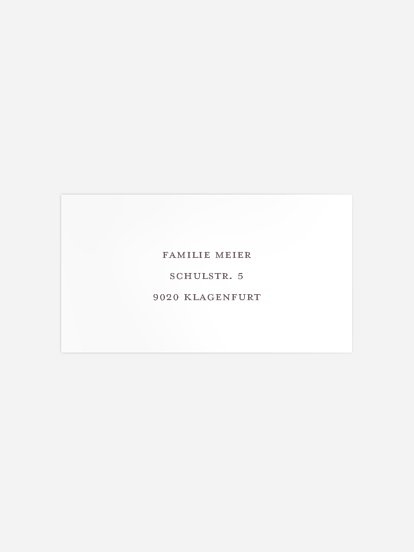 Empfängeraufkleber Trauer Simples Kreuz