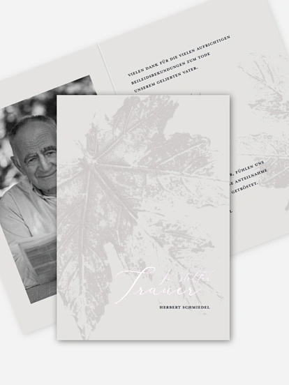 Trauerdanksagung Hoffnung