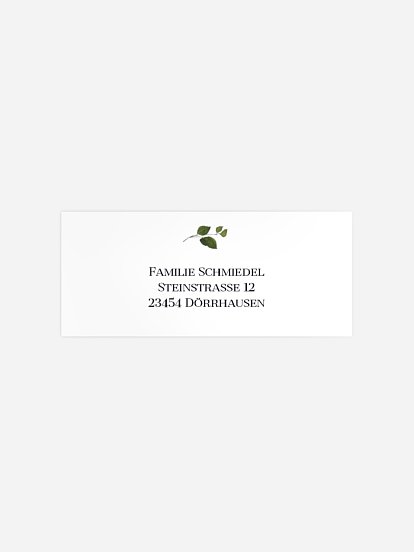 Absenderaufkleber Trauer Denkmal