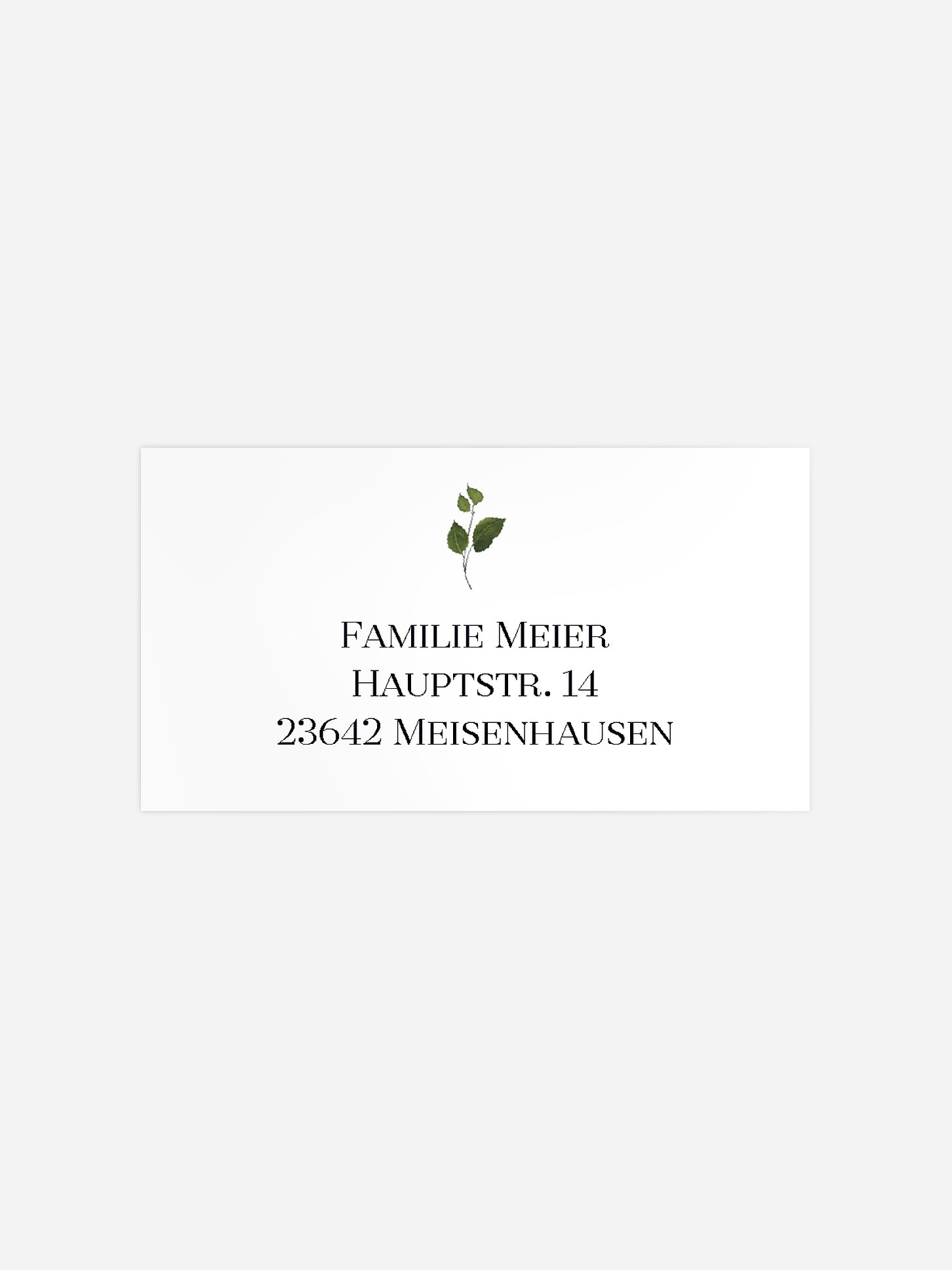 Empfängeraufkleber Trauer Denkmal