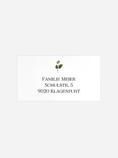 Empfängeraufkleber Trauer Denkmal