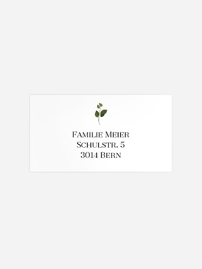 Empfängeraufkleber Trauer Denkmal