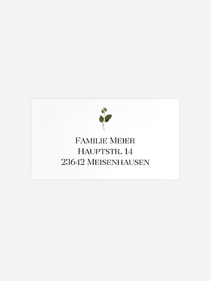 Empfängeraufkleber Trauer Denkmal