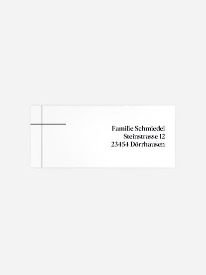 Absenderaufkleber Trauer Ewiger Segen