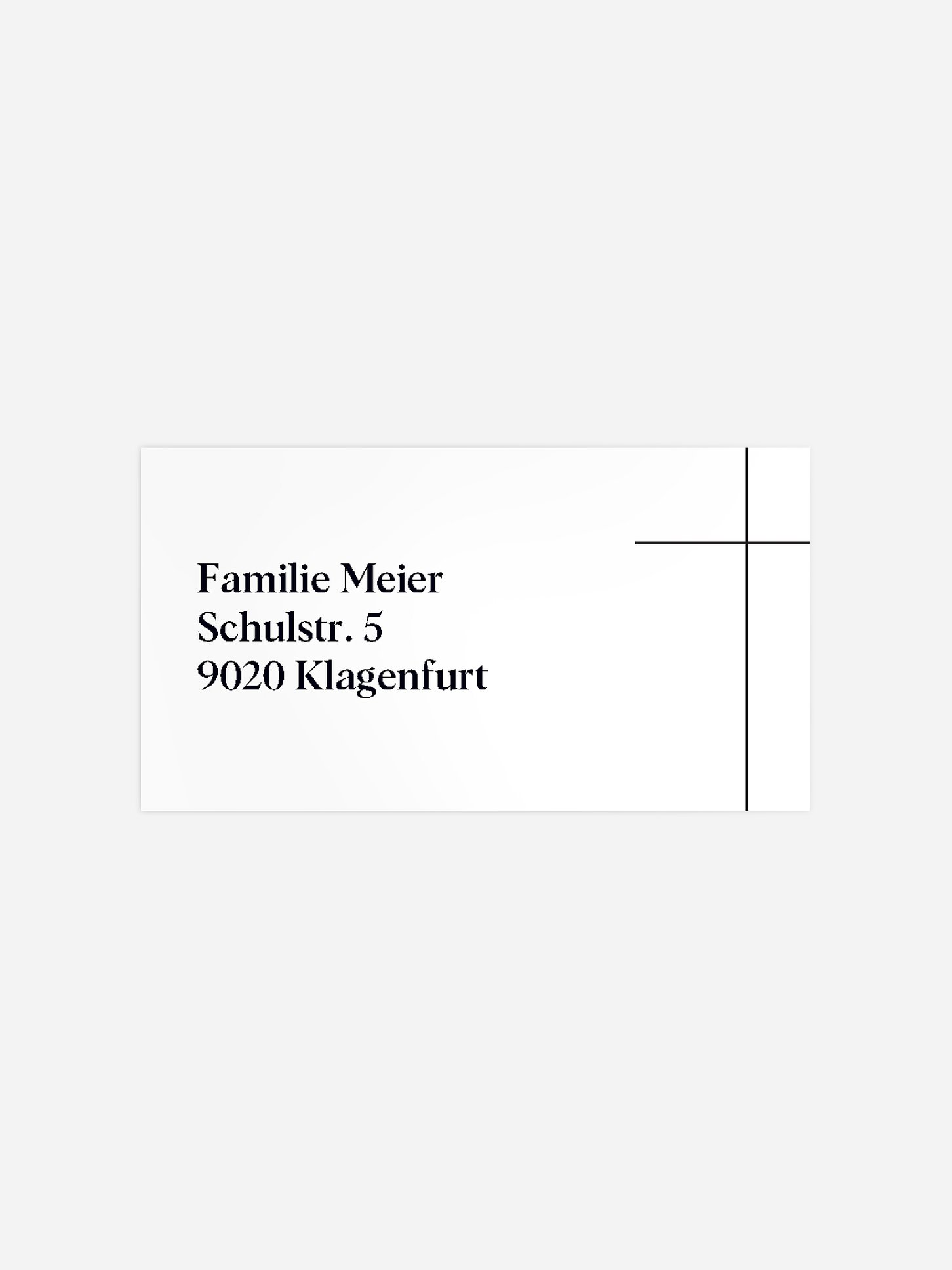 Empfängeraufkleber Trauer Ewiger Segen