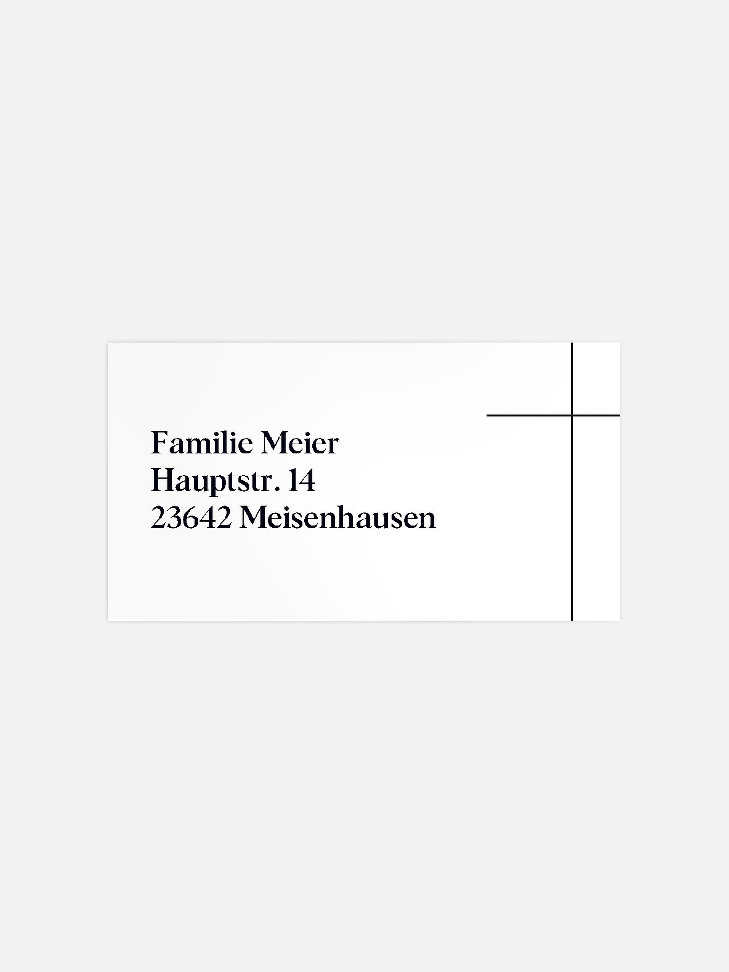 Empfängeraufkleber Trauer Ewiger Segen