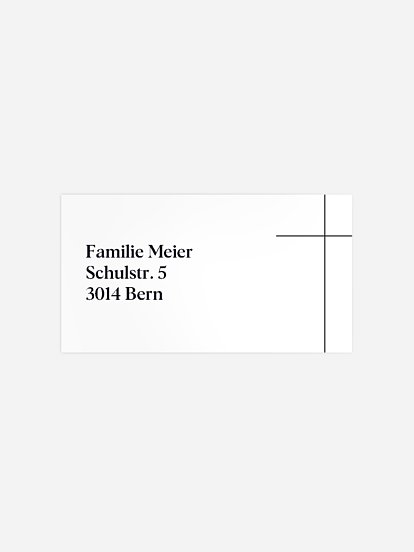 Empfängeraufkleber Trauer Ewiger Segen